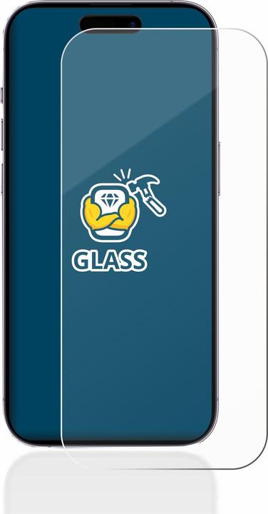 Actual product image BROTECT Armoured tempered glass screen protector (1 Piece, Apple iPhone 14 Pro)