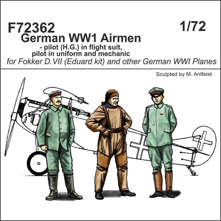Actual product image CMK German WW1 Airmen-pilot(H.G.)in flight suit,pilot in uniform a.mechanic