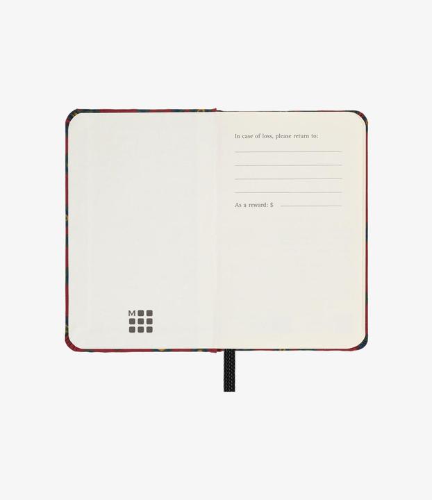 Immagine prodotto Moleskine Quaderno in seta, XS, bianco, copertina rigida, Bordeaux (Nessuna, Copertina rigida)