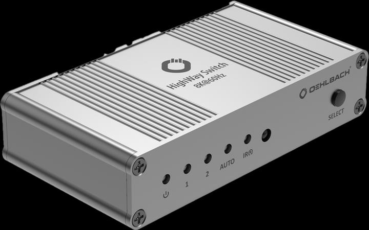 Actual product image Oehlbach HighWay Switch 8K HDMI Switch 2 Port