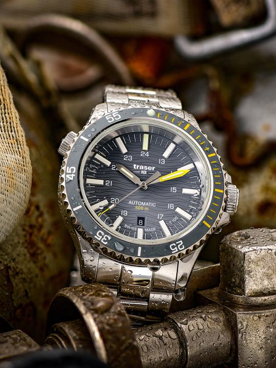 Image du produit Traser H3 110329 P67 Diver automatique T100 Grey Special Set 46mm 50ATM (46 mm)