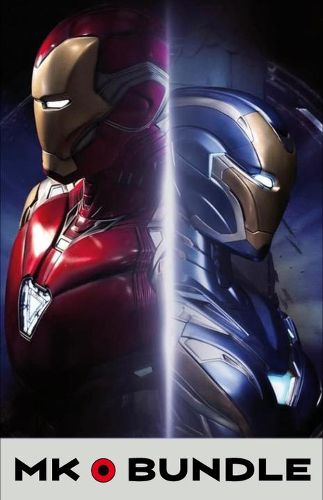Queen Studios Marvel's Avengers "Iron Man MK49/MK85" 1/1 Lifesize Bust Bundle