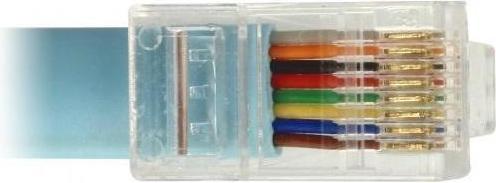 Image du produit Delock Adaptateur USB 2.0 type A mâle > 1 x série RS-232 RJ45 mâle 2,0 m bleu (2 m)