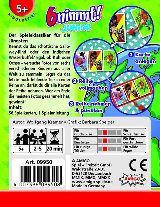 Produktbild Amigo 6 nimmt! Junior (Deutsch)