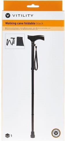 Produktbild Vitility Faltstock 4fach schwarz