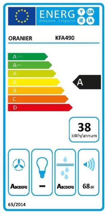 Energie-Label Oranier EB-Autark-Kochfeld Indukt.