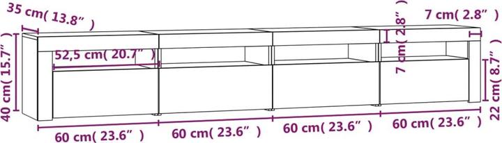 Immagine prodotto VidaXL Oscar (240 x 35 x 40 cm)