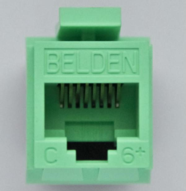 Immagine prodotto Belden AX101325, tariffa flat, verde, RJ-45, femmina, Cat6+, FCC Parte 68, Sottoparte F, IEC 60603-7
