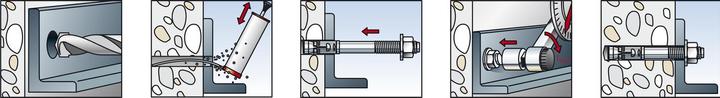 Produktbild Fischer Ankerbolzen R 88561 FAZ II 12/ 20K Stahl galvanisch verzinkt galvanisch verzinkt (25 Stk.)