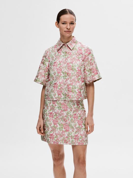 Immagine prodotto Selected Femme Camicia a maniche corte in jacquard floreale (36)