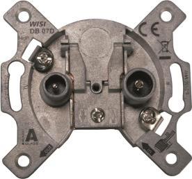 WISI Antennendose Durchgang DB07D 5-2400MHz 14dB (14 dB, Antennendose)