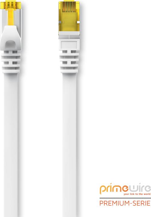 Produktbild Primewire CAT.7 Netzwerkkabel flach - Ethernet Gigabit Lan Kabel RJ45 - Patchkabel - komp. CAT.5 CAT.6 CAT.8 (U/FTP, CAT7, 15 m)