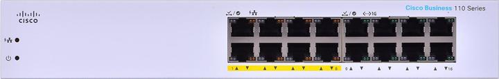 Actual product image Cisco PoE Switch CBS110-16PP-EU 16 Port (16 Ports)