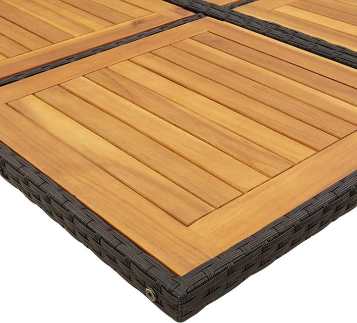 Produktbild VidaXL 17-Tlg. Garten-Essgruppe Mit Kissen Schwarz Poly Rattan (106 cm)