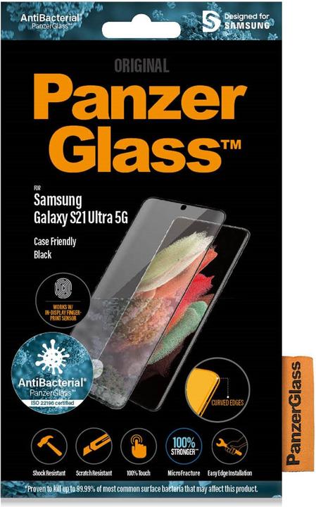 Actual product image PanzerGlass CaseFriendly Fingerprint (1 Piece, Samsung Galaxy S21 Ultra 5G)