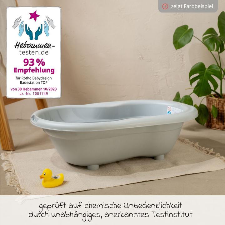Produktbild Rotho Babydesign Babybadewannen & Badeeimer Baby-Badewanne Tilo - mit Anti-Rutschmatte