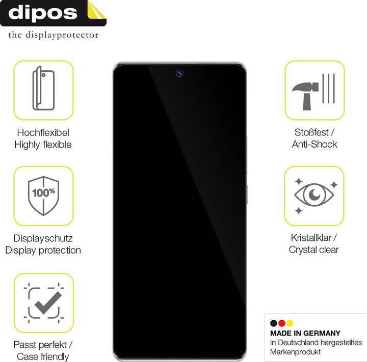 Produktbild Dipos Displayschutzfolie Full-Cover 3D (2 Stück, Realme Narzo 50 5G)