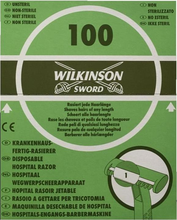 Actual product image Wilkinson disposable hospital razor 100pcs