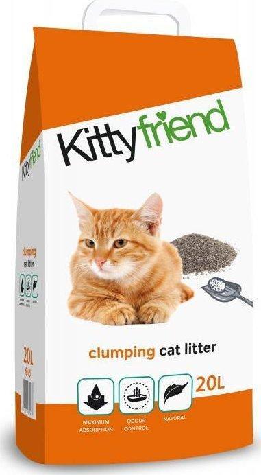 Actual product image Sanicat Kittyfriend cat litter, cat litter, bentonite, 20L, clumping (Clumping, 21.84 kg)