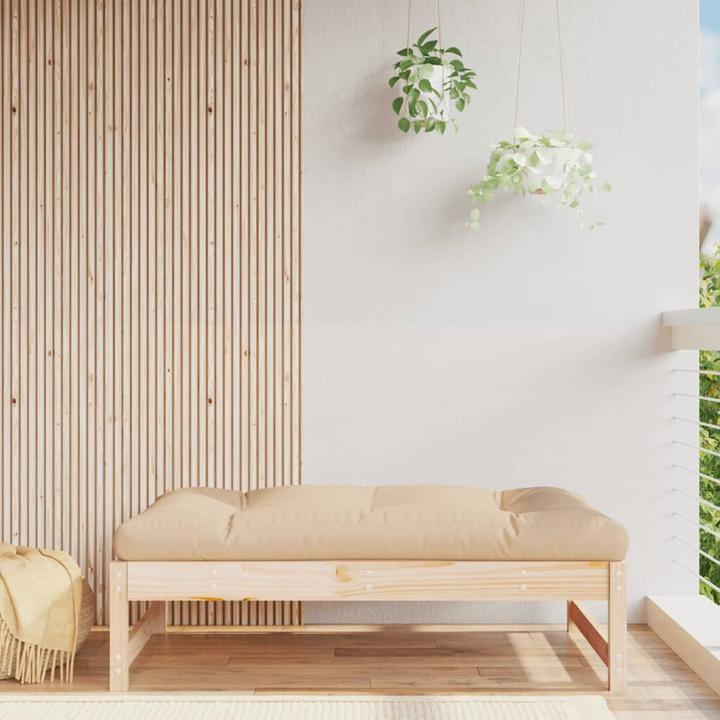 Actual product image VidaXL Gartenhocker 120x80 cm Massivholz Kiefer,Material