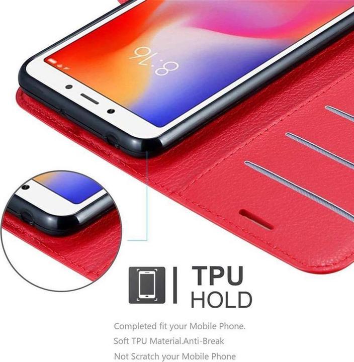Actual product image Cadorabo Book with stand function cover (Xiaomi Redmi 6A)