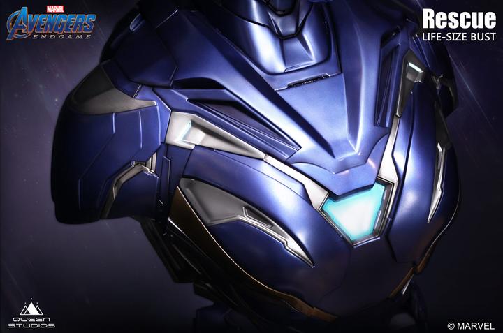 Actual product image Queen Studios Marvel's Avengers "Iron Man MK49 - Rescue Suit" 1/1 Lifesize Bust