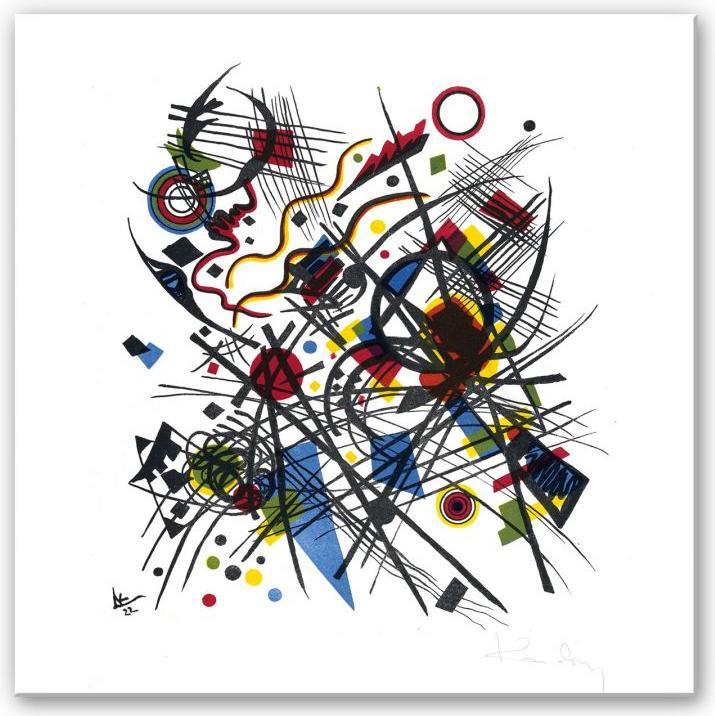 Actual product image Trenddeko Kandinsky - Lithograph for the Bauhaus portfolio (50 x 50 cm)