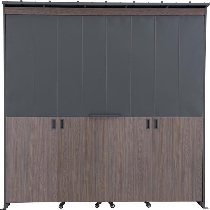 Actual product image Ventaris Outdoor-Küche Gartenhaus 220 cm x 94 cm x 226 cm mit Einrichtung Anthrazit