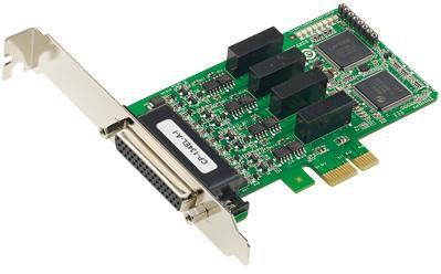 Actual product image Moxa 4 ports RS422/485 PCIe, Low Pr