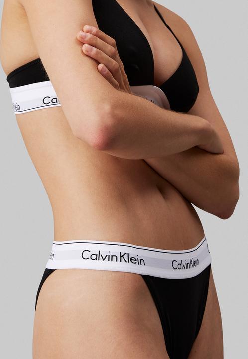 Immagine prodotto Calvin Klein Tanga da donna a gamba alta con elastico, nero (nero), XS (XS)