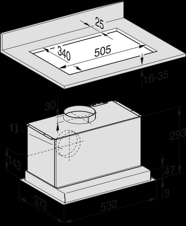 Actual product image Miele DA 2558 ED CH (Hut ventilator)