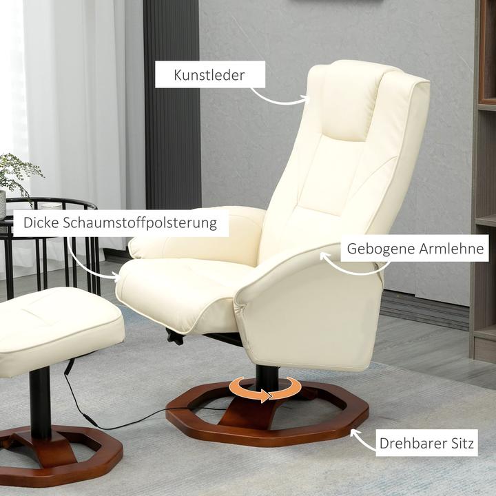 Actual product image Jamb Massage chair with footrest