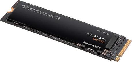 Actual product image WD Black SN750 Gaming - with heatsink (1000 GB, M.2 2280)