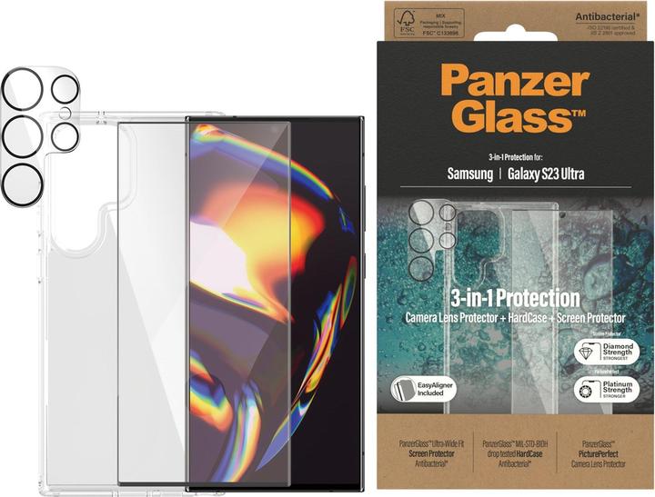 Actual product image PanzerGlass Hard Case+Glass Bundle (1 Piece, Samsung Galaxy S23 Ultra)