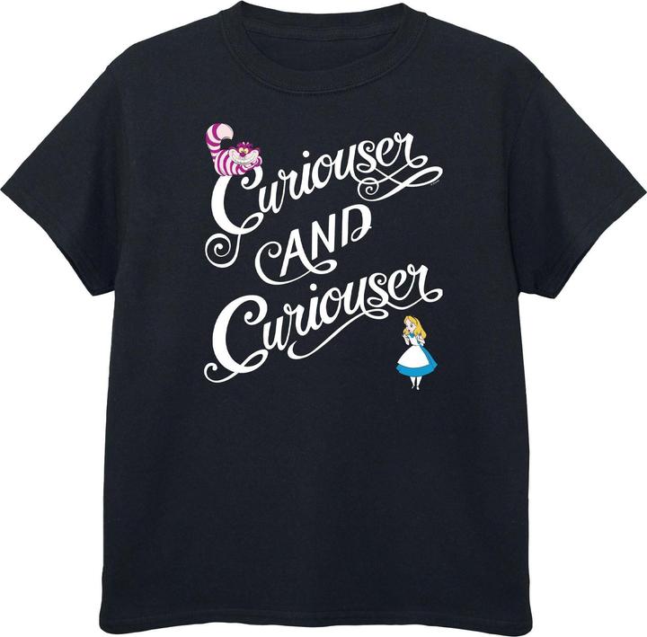 Alice In Wonderland Curiouser And Curiouser TShirt Mädchen