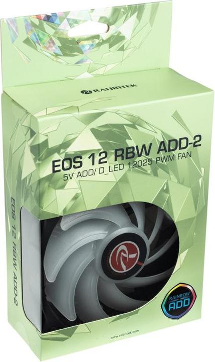 Immagine prodotto Raijintek EOS 12 RBW ADD fan, set di 2 incl. controller (120 mm, 2 x)