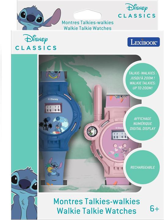 Actual product image Lexibook Stitch Walkie Talkie 2-in-1 Watches (DMWTW1D) (Multilingual)