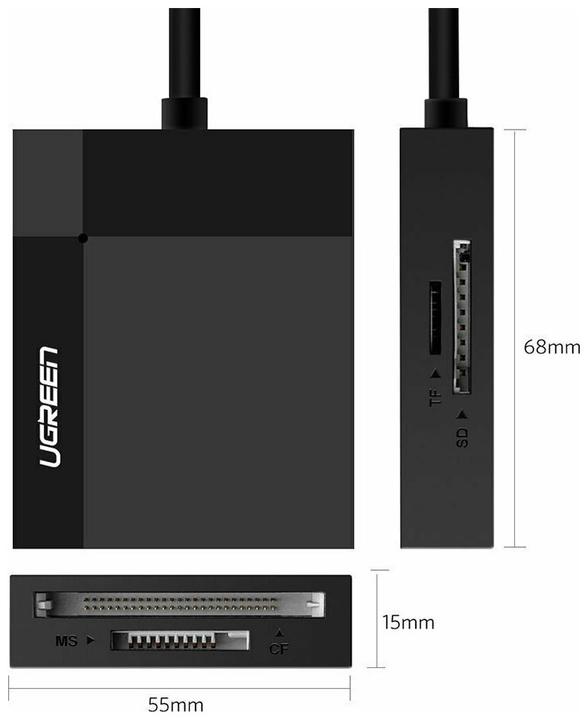 Actual product image Ugreen CR125 4-in-1 (USB 3.0)