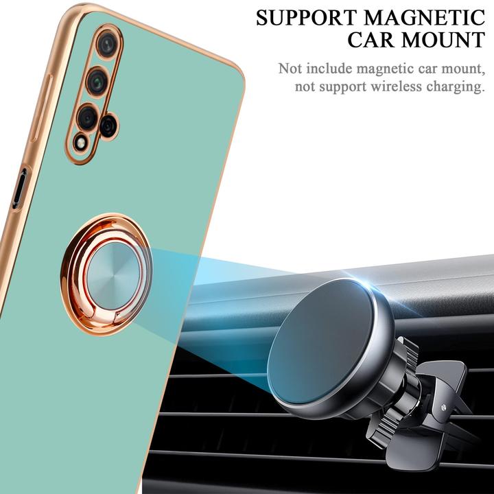 Actual product image Cadorabo Case for Honor 20 / 20S / Huawei NOVA 5T in TPU with camera protection and ring LM089 Style (K20, TCL 20S, Huawei Nova 5T)