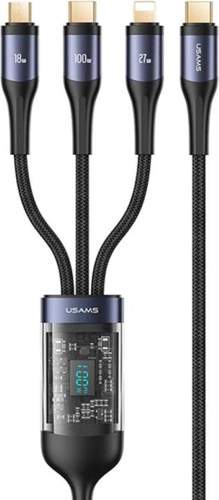 Produktbild Usams USB Typ C – Lightning, USB Typ C, Micro USB B (1.20 m, USB 2.0)