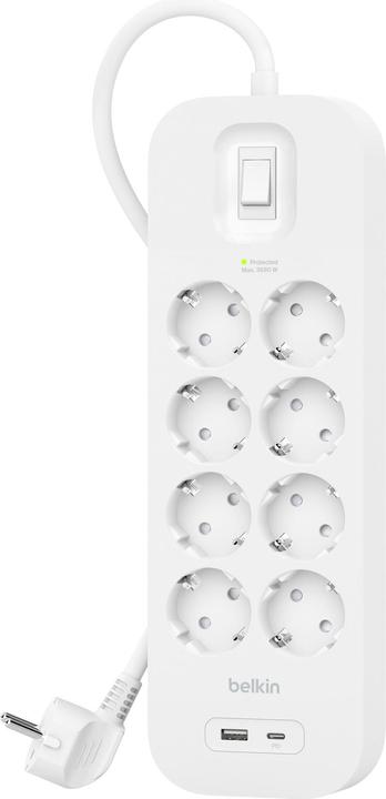 Belkin SRB003vf2M-V2 (8 x, CEE 7/3, USB-C, USB-A, 2 m)