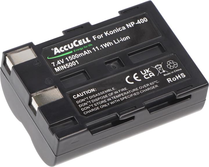Immagine prodotto AccuCell Batteria adatta per Konica Minolta NP-400, Dimage A1, A2 (Accumulatore di carica elettrica)