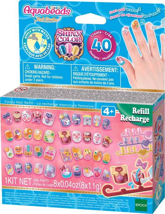 Epoch Fingernägel Nachfüll Set gelb/pink (Kunstnägel, Mehrfarbig)
