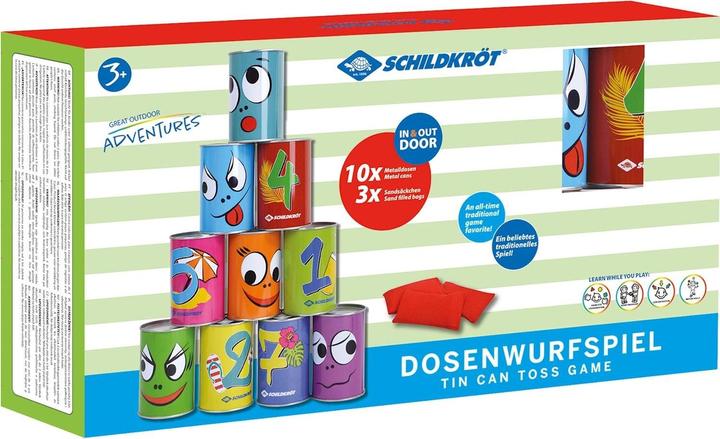 Schildkröt Dosenwurfspiel