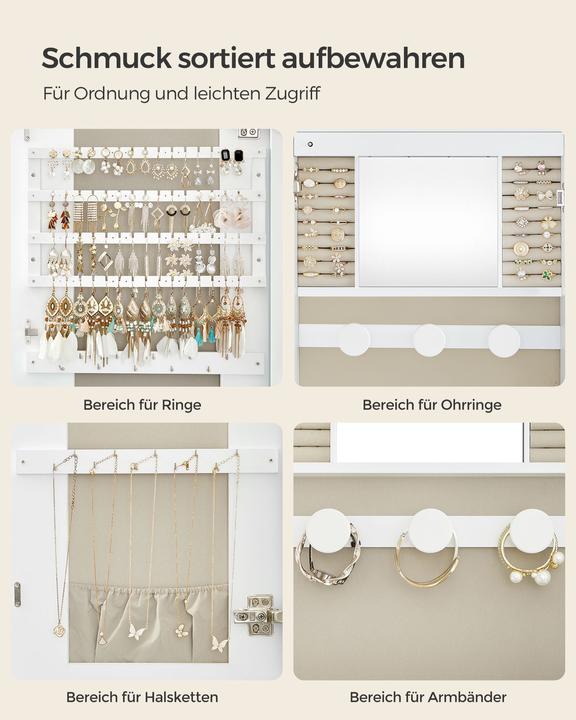Produktbild Songmics Schmuckhalter Spiegel