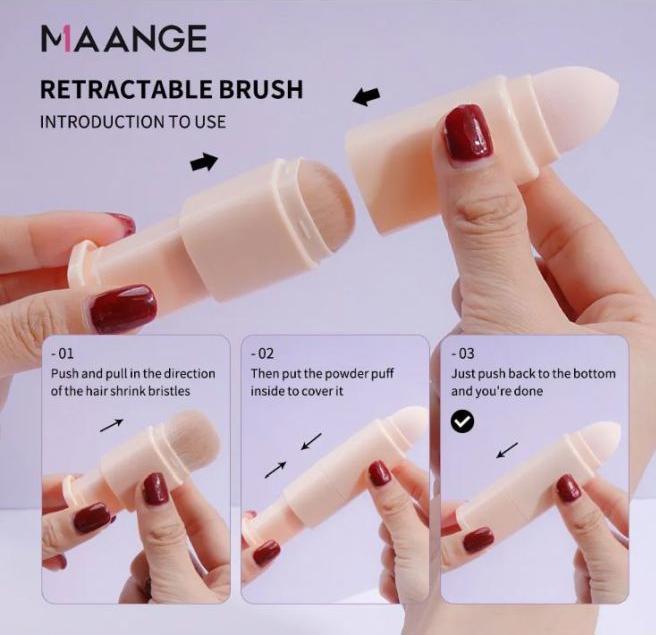 Image du produit Maange Mini pinceaux de maquillage de voyage (set de 8) (Set)