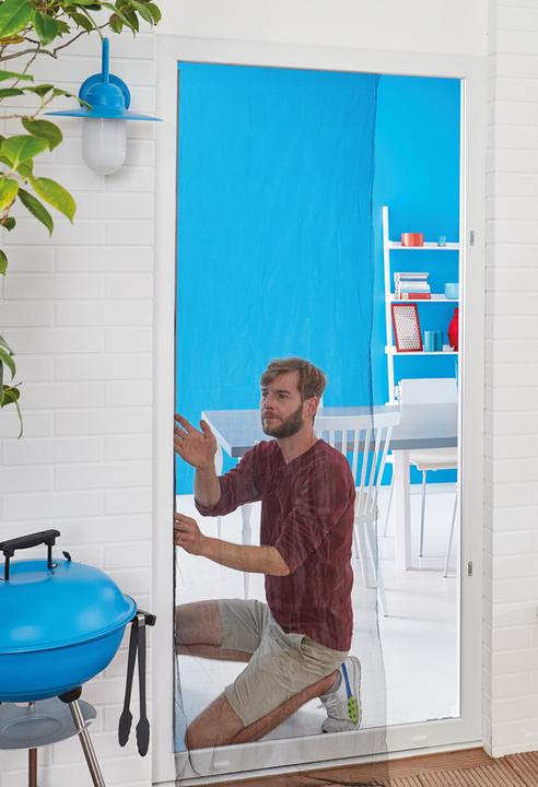 Immagine prodotto tesa Zanzariera COMFORT per finestre, con nastro velcro, autoadesiva, senza forare (120 x 240 cm)