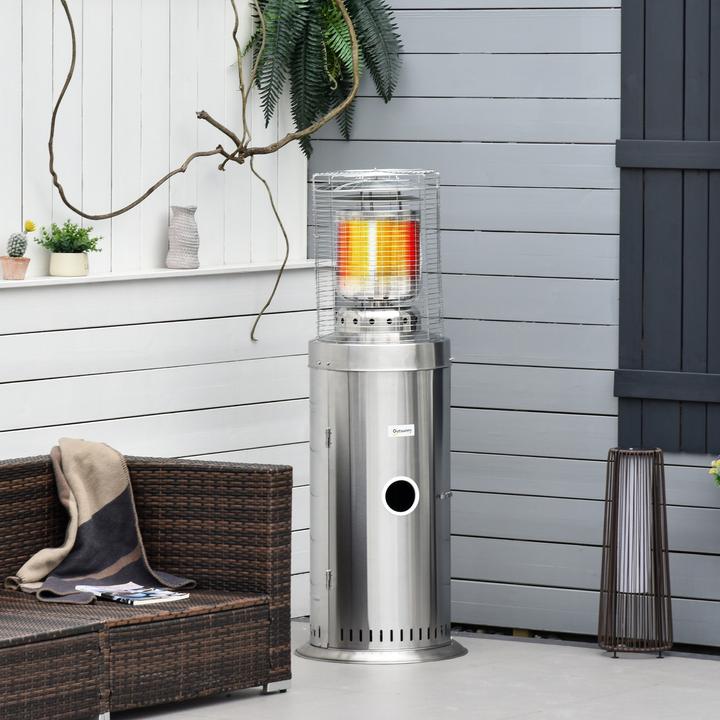 Produktbild Outsunny Heizstrahler Elegantes Design, Hergestellt aus Edelstahl, 10 KW Leistung