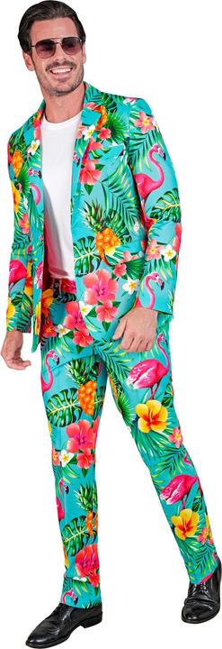 Immagine prodotto Widmann Completo da festa con giacca e pantaloni con motivo fenicottero al neon (L)
