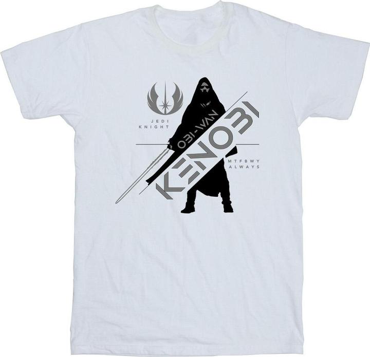 Actual product image Star Wars Girls Obi-Wan Kenobi Jedi Knight Cotton T-Shirt (128)